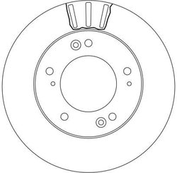 DISC FRANA TRW DF4172 - Compatibil cu KIA