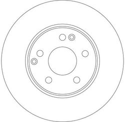 DISC FRANA TRW DF4180 - Compatibil cu MERCEDES-BENZ