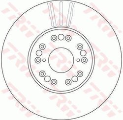 DISC FRANA TRW DF4182S - Compatibil cu LEXUS, TOYOTA