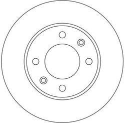 DISC FRANA TRW DF4185 - Compatibil cu CITROEN, CITROEN (DF-PSA), FENGSHEN, PEUGEOT