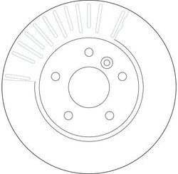 DISC FRANA TRW DF4194S - Compatibil cu LAND ROVER