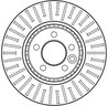 DISC FRANA TRW DF4202 - Compatibil cu MG, MG (NANJING), MG (SAIC), ROEWE (SAIC), ROVER