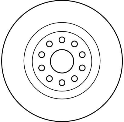 DISC FRANA TRW DF4220 - Compatibil cu LANCIA
