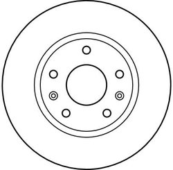 DISC FRANA TRW DF4221 - Compatibil cu LAND ROVER