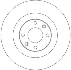 DISC FRANA TRW DF4226 - Compatibil cu PEUGEOT