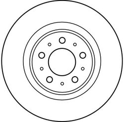 DISC FRANA TRW DF4233 - Compatibil cu VOLVO