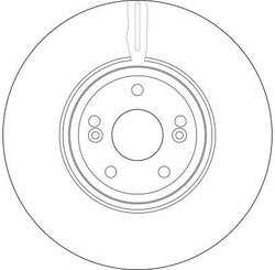 DISC FRANA TRW DF4231S - Compatibil cu RENAULT