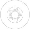 DISC FRANA TRW DF4239 - Compatibil cu AUDI