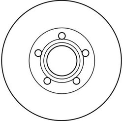 DISC FRANA TRW DF4238 - Compatibil cu VOLVO