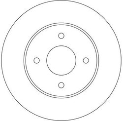 DISC FRANA TRW DF4240 - Compatibil cu NISSAN