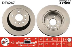 Disc frana TRW DF4247