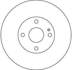 DISC FRANA TRW DF4247 - Compatibil cu OPEL, VAUXHALL