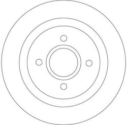 DISC FRANA TRW DF4251 - Compatibil cu FORD, FORD AUSTRALIA