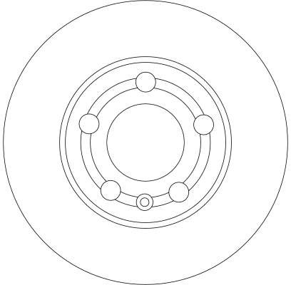 DISC FRANA TRW DF4253 - Compatibil cu SKODA, VW