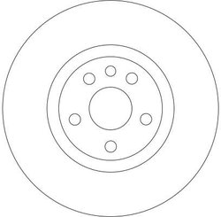 DISC FRANA TRW DF4257 - Compatibil cu CITROEN, FIAT, LANCIA, PEUGEOT