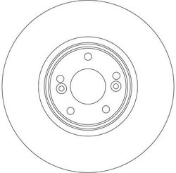 DISC FRANA TRW DF4260S - Compatibil cu RENAULT