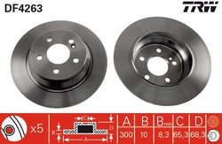 DISC FRANA TRW DF4263 - Compatibil cu MERCEDES-BENZ, MERCEDES-BENZ (BBDC)
