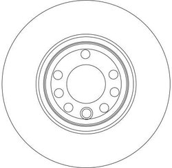 DISC FRANA TRW DF4266 - Compatibil cu CADILLAC, CHEVROLET, FIAT, OPEL, SAAB, VAUXHALL