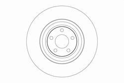 DISC FRANA TRW DF4268S - Compatibil cu AUDI, VW