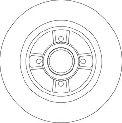 DISC FRANA TRW DF4272BS - Compatibil cu RENAULT