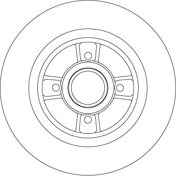DISC FRANA TRW DF4272BS - Compatibil cu RENAULT