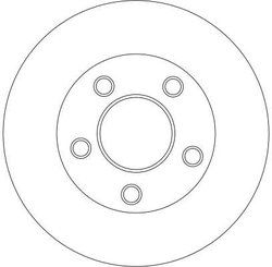 DISC FRANA TRW DF4273S - Compatibil cu NISSAN, OPEL, RENAULT, VAUXHALL