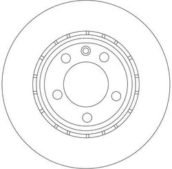 DISC FRANA TRW DF4275S - Compatibil cu NISSAN, OPEL, RENAULT, VAUXHALL