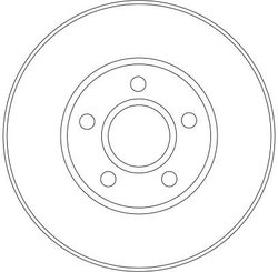 DISC FRANA TRW DF4277 - Compatibil cu FORD