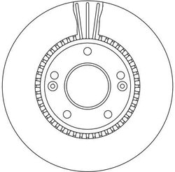 DISC FRANA TRW DF4283 - Compatibil cu HYUNDAI, HYUNDAI (BEIJING), JAC, KIA, KIA (DYK)
