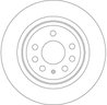 DISC FRANA TRW DF4284 - Compatibil cu CADILLAC, CHEVROLET, FIAT, HOLDEN, OPEL, SAAB, VAUXHALL