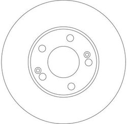 DISC FRANA TRW DF4291 - Compatibil cu HYUNDAI