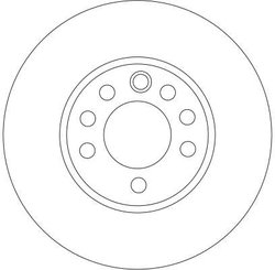 DISC FRANA TRW DF4293 - Compatibil cu CADILLAC, CHEVROLET, FIAT, HOLDEN, OPEL, SAAB, VAUXHALL