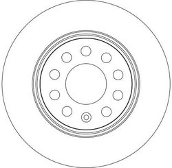 DISC FRANA TRW DF4294 - Compatibil cu AUDI, SEAT, SKODA, SKODA (SVW), VW, VW (FAW)