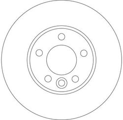DISC FRANA TRW DF4309S - Compatibil cu VW