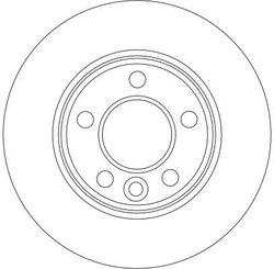 DISC FRANA TRW DF4312 - Compatibil cu VW