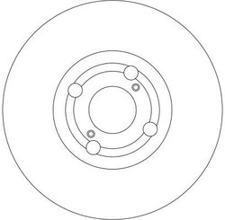 DISC FRANA TRW DF4317 - Compatibil cu TOYOTA