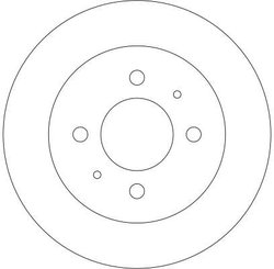 DISC FRANA TRW DF4319 - Compatibil cu MITSUBISHI, MITSUBISHI (SOUEAST), PROTON, SOUEAST