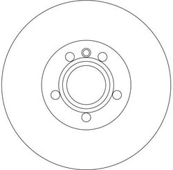 DISC FRANA TRW DF4323 - Compatibil cu FORD, SEAT, VW