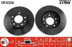 Disc frana TRW DF4328