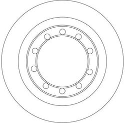DISC FRANA TRW DF4330 - Compatibil cu RENAULT, RENAULT TRUCKS