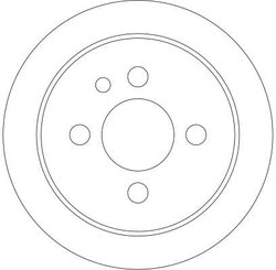 DISC FRANA TRW DF4334 - Compatibil cu BMW