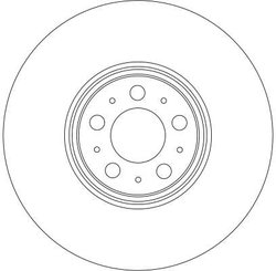 DISC FRANA TRW DF4340S - Compatibil cu VOLVO