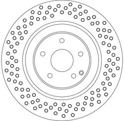 DISC FRANA TRW DF4341S - Compatibil cu MERCEDES-BENZ