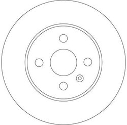 DISC FRANA TRW DF4344 - Compatibil cu HOLDEN, OPEL, VAUXHALL