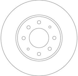 DISC FRANA TRW DF4345 - Compatibil cu MITSUBISHI