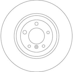 DISC FRANA TRW DF4349S - Compatibil cu BMW