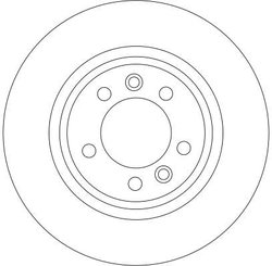 DISC FRANA TRW DF4351 - Compatibil cu CITROEN, PEUGEOT