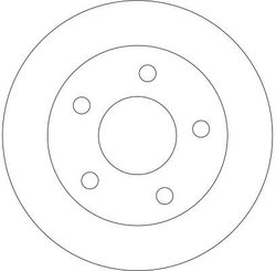 DISC FRANA TRW DF4357 - Compatibil cu NISSAN
