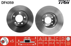 Disc frana TRW DF4359