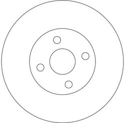 DISC FRANA TRW DF4366 - Compatibil cu TOYOTA, TOYOTA (FAW)